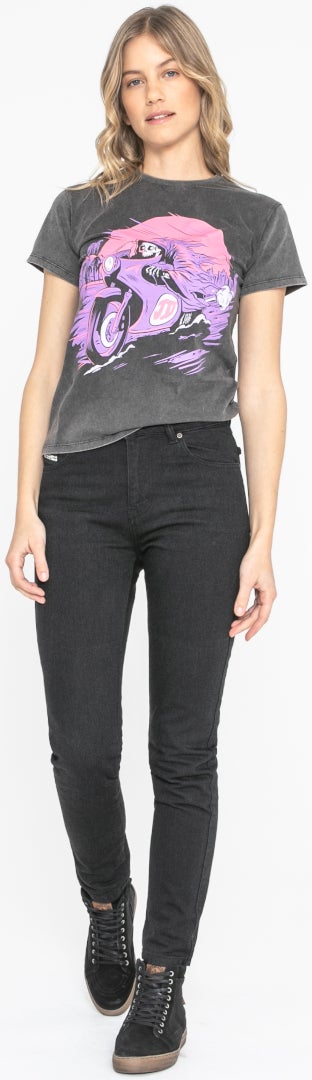 John Doe Jane High Mono XTM Dame Motorcykel Jeans Sort 30/32 Figur 13