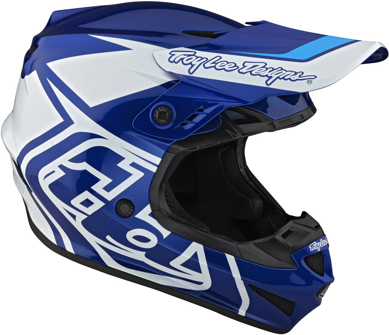 Troy Lee Designs GP Overload Casco de Motocross azul/blanco 2XL Figura 3