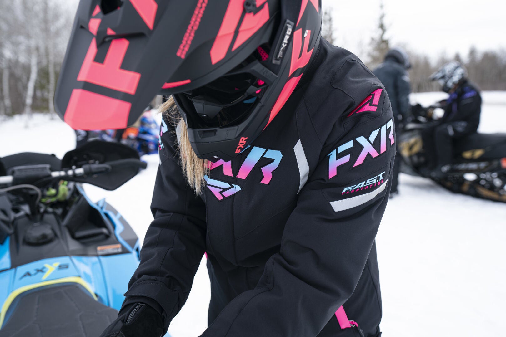 FXR Team FX Jaqueta Snowmobile Ladies preto/azul 8 Figura 4