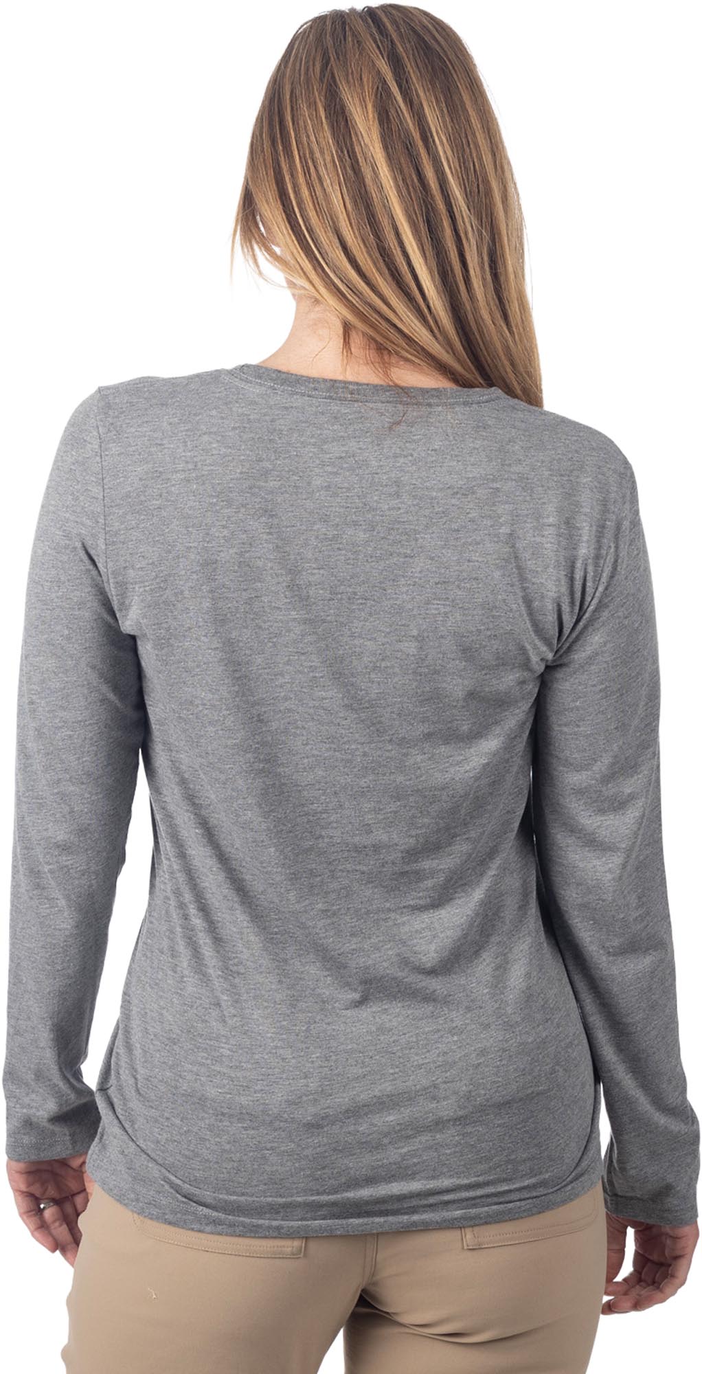 Side view of Klim Haven Tri-Blend Ladies Long Sleeve Shirt