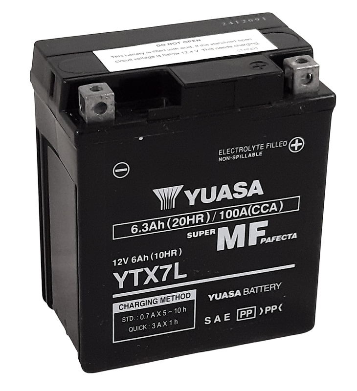 YUASA YUASA underhållsfri YUASA batterifabrik -YTX7L FA Underhållsfritt batteri Figur 2