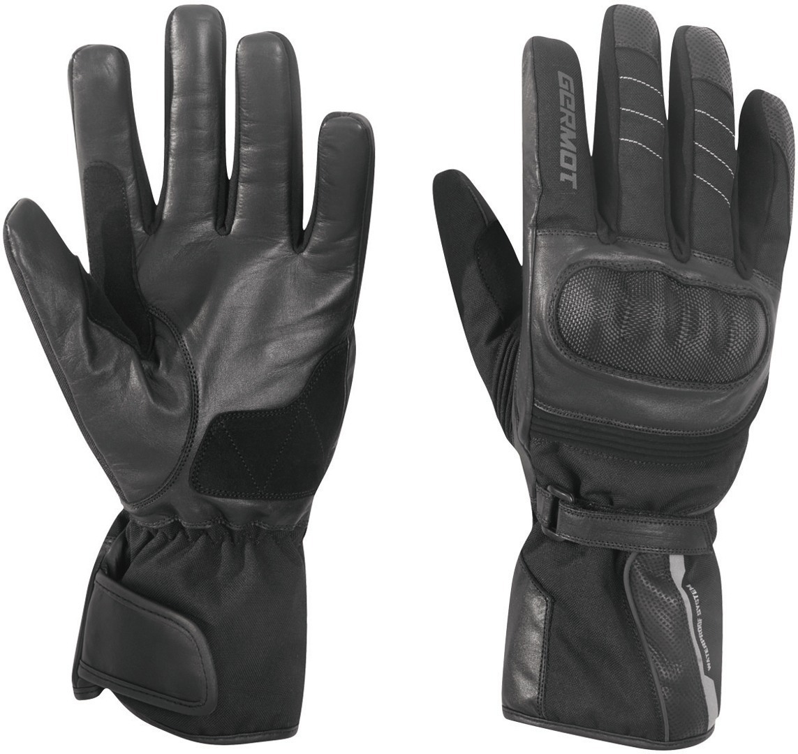Germot Men's Black Jacksonville Pro Motorcycle Gloves