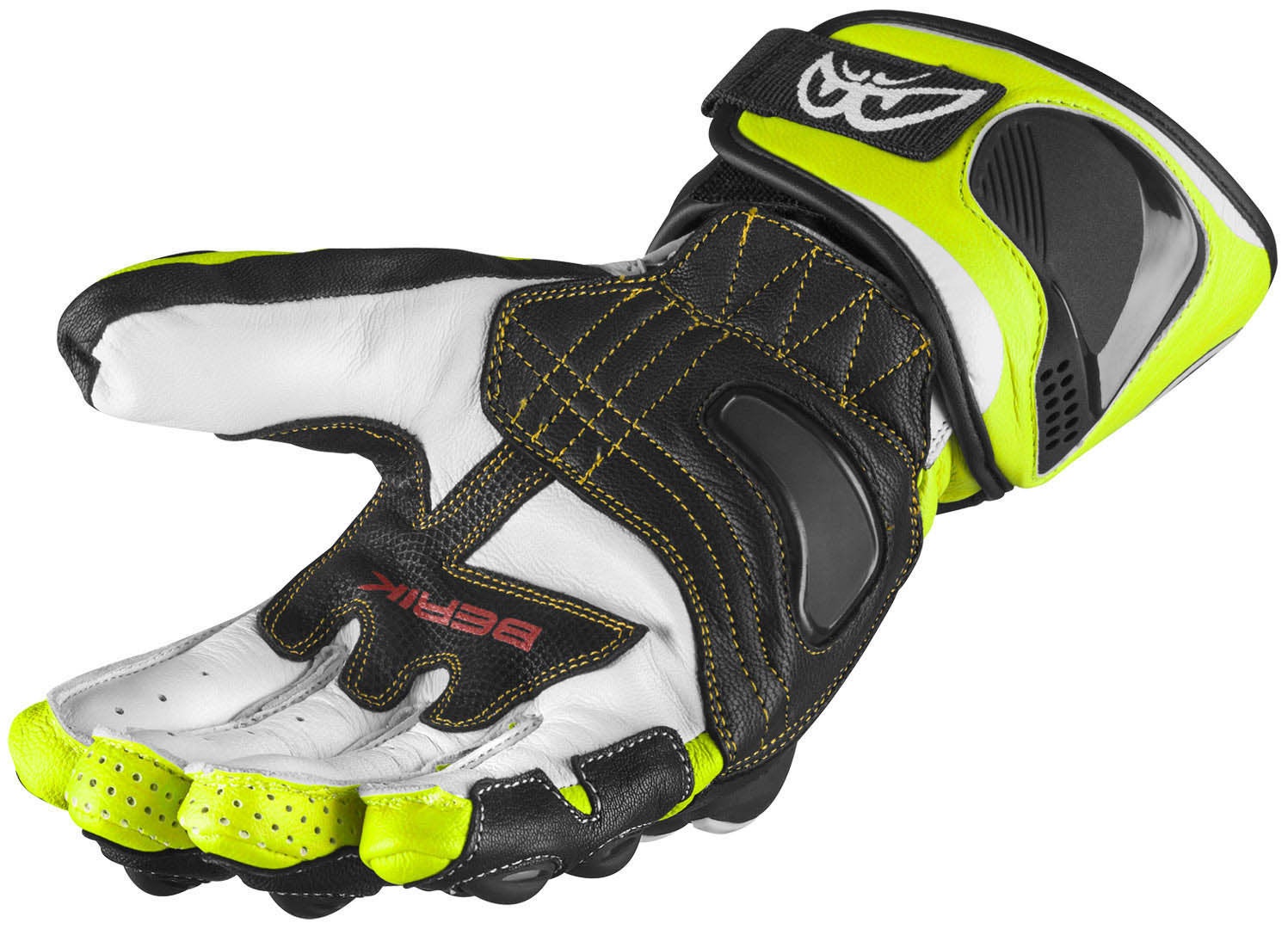 Berik Thunar Evo Motorcykel handsker sort/gul L Figur 2