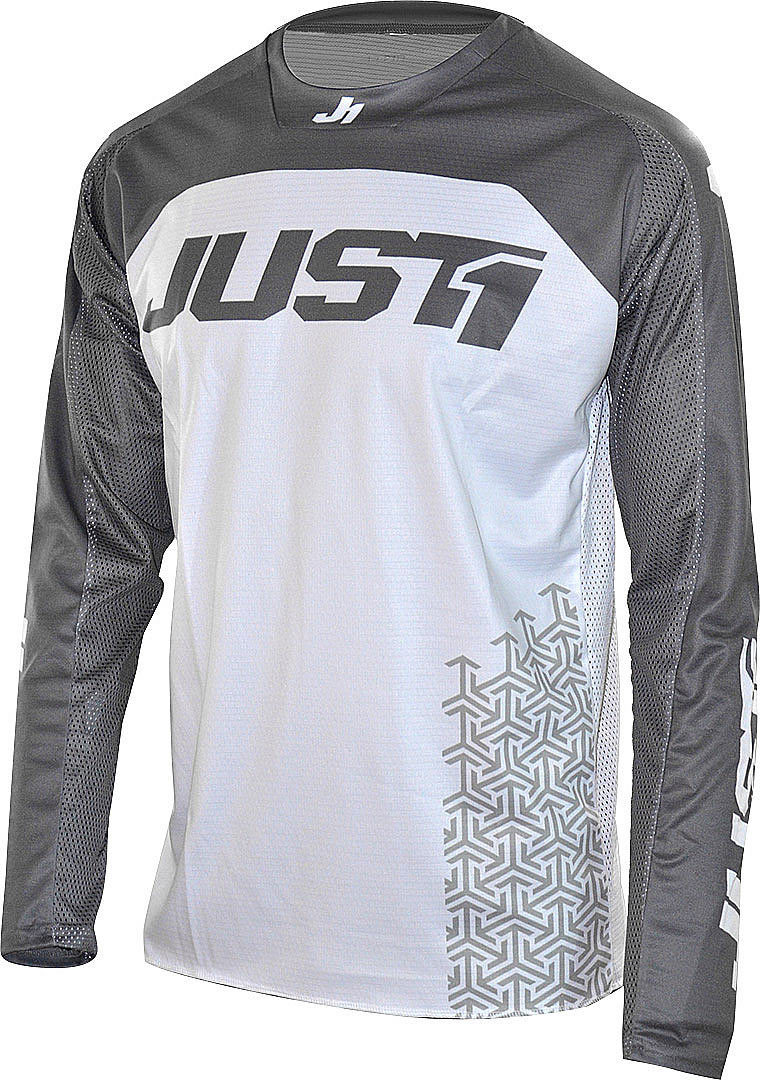 Just1 J-Force Terra Motocross Jersey hvid/grå M Figur 1