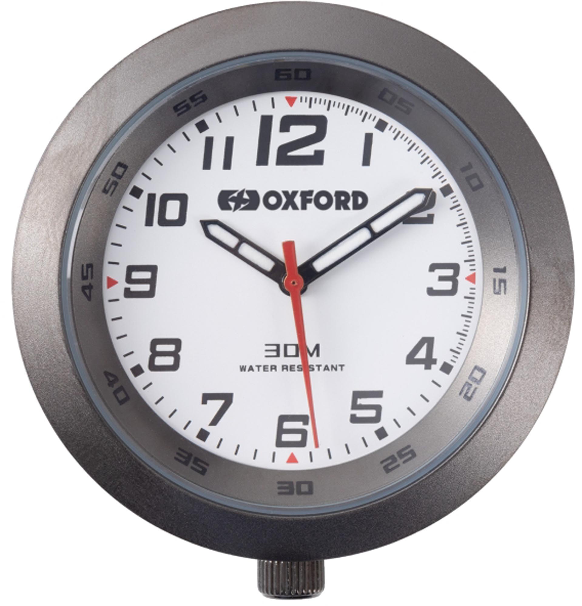 Oxford Analoge Motorcycle Clock Titanium Figure 1