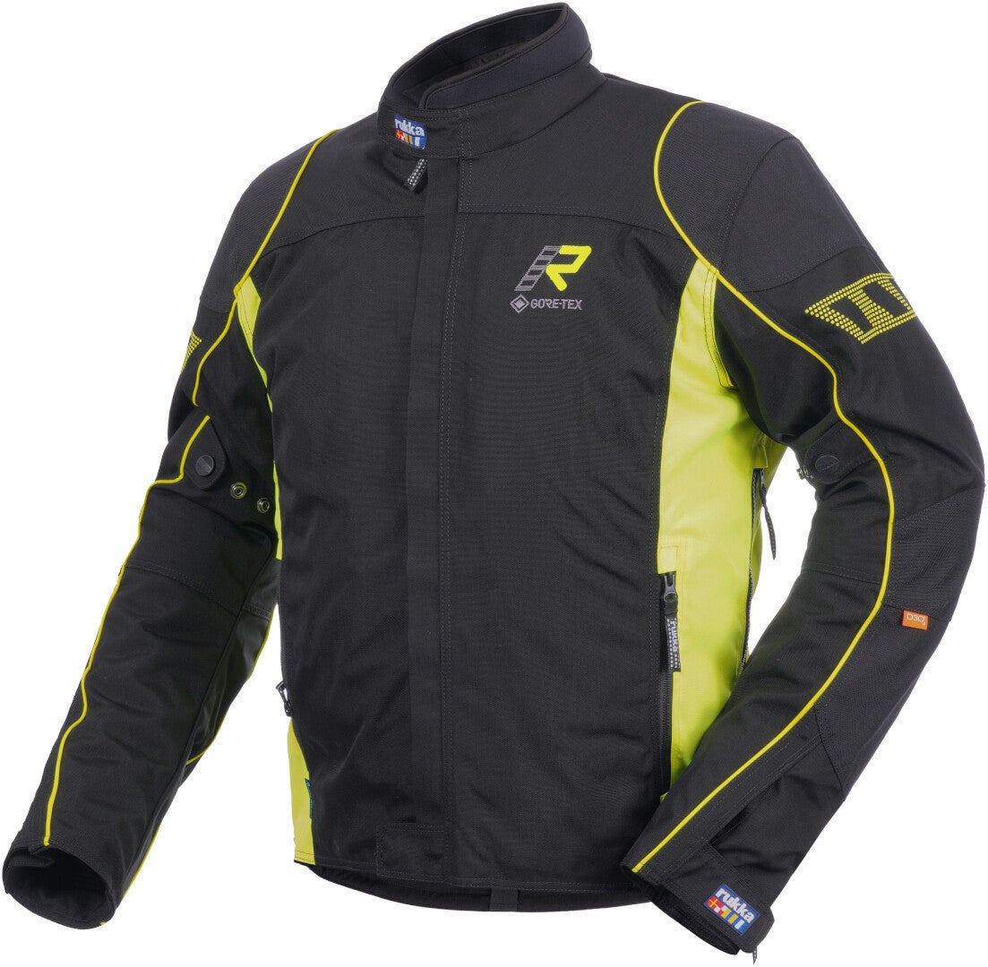 Rukka Trave-R Veste textile de moto noir/jaune 48 Figure 1