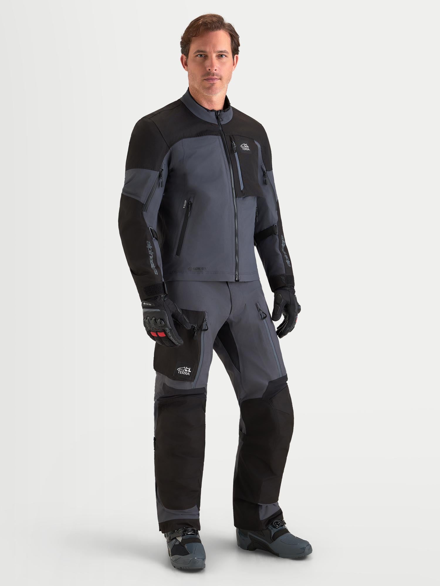 Alpinestars Arenis Gore-Tex wasserdichte Motorrad Textiljacke schwarz/dunkelgrau 4XL Abbildung 7