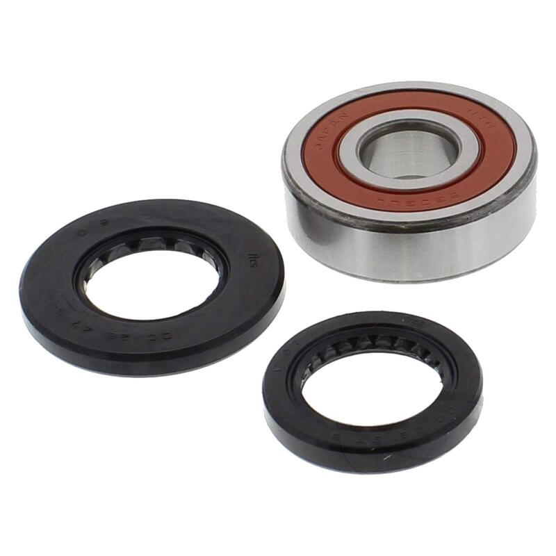 Tourmax Juego de cojinetes de rueda trasera completo con sellos de aceite Figura 1