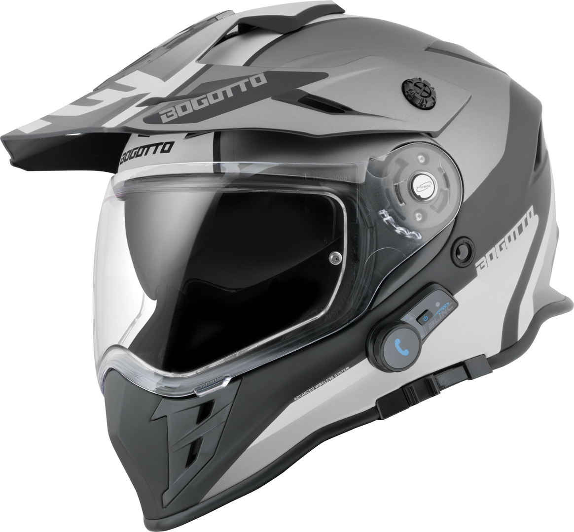 Bogotto H331 BT Tour EVO Bluetooth Cască Enduro Negru mat/gri M Figura 3