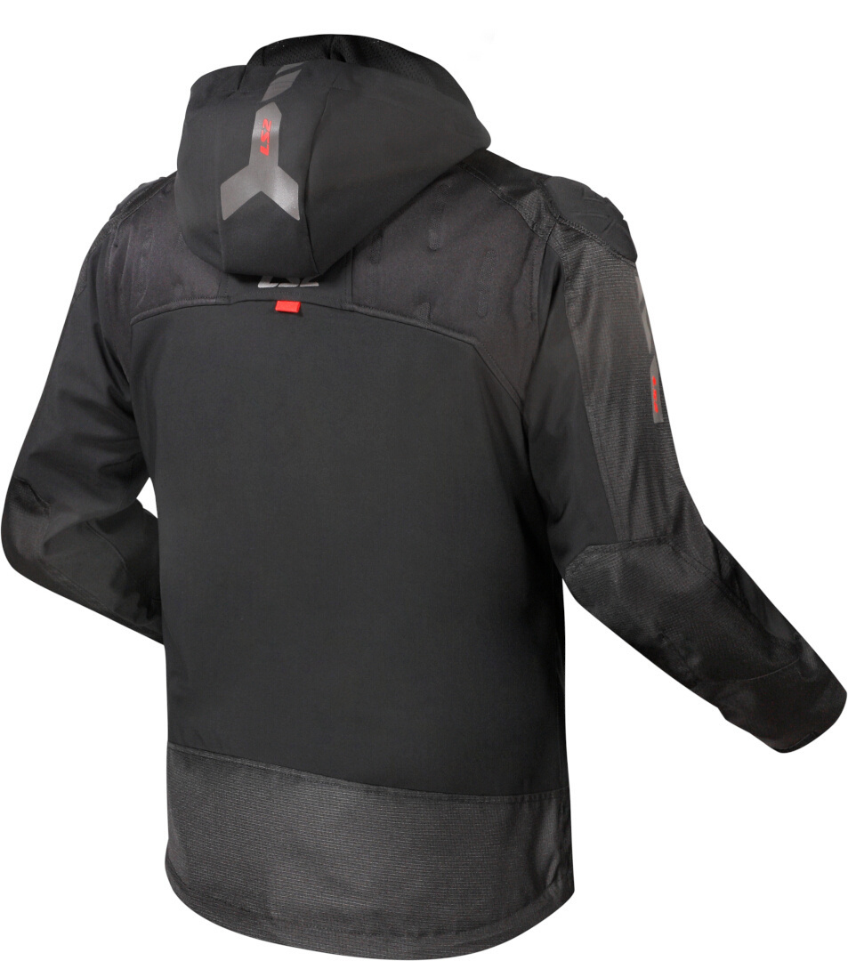 LS2 Zirconium wasserdichte Motorrad Textiljacke schwarz/rot M Abbildung 2