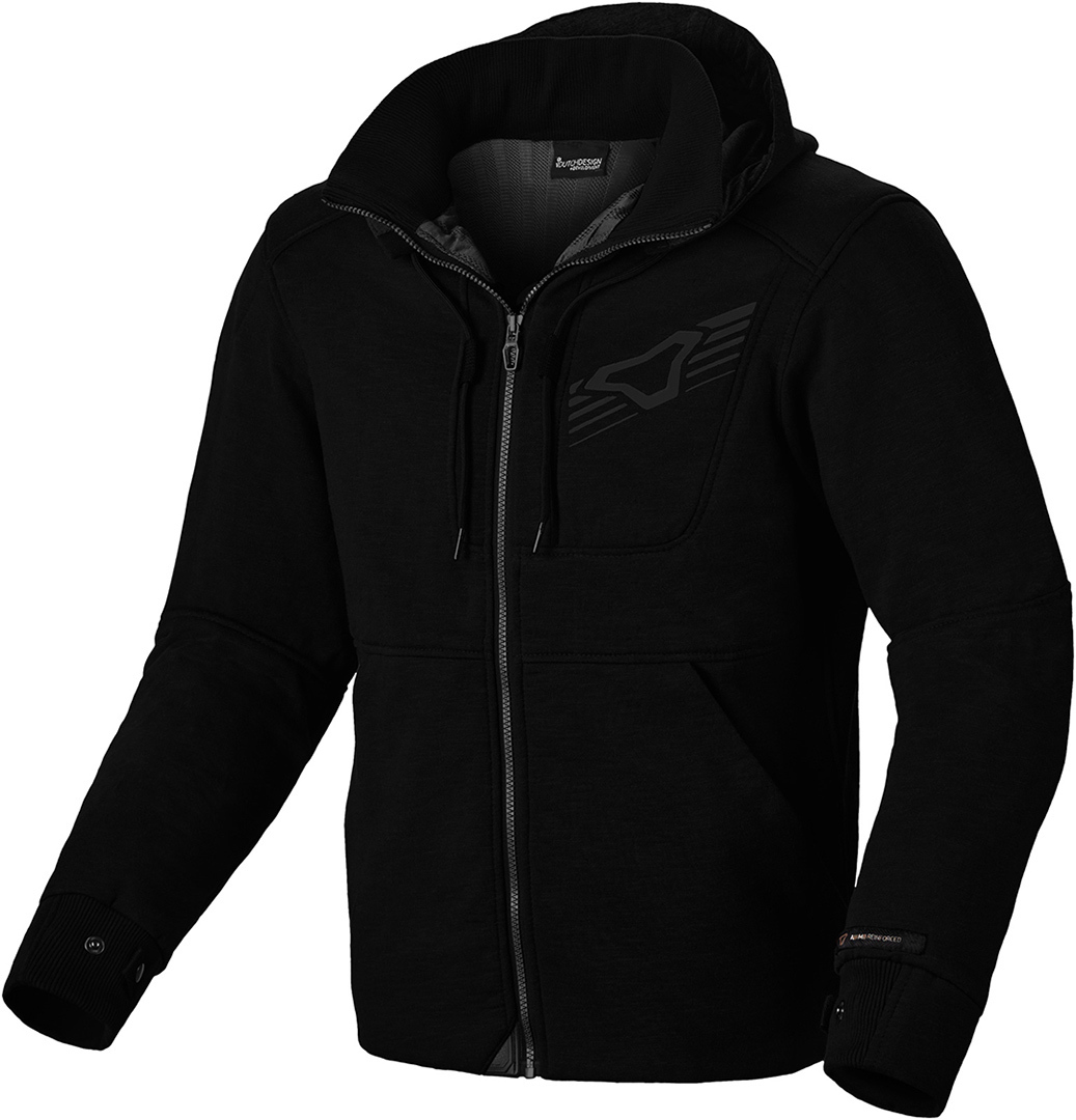 Macna District Motorrad Textiljacke Sort XS Figur 1