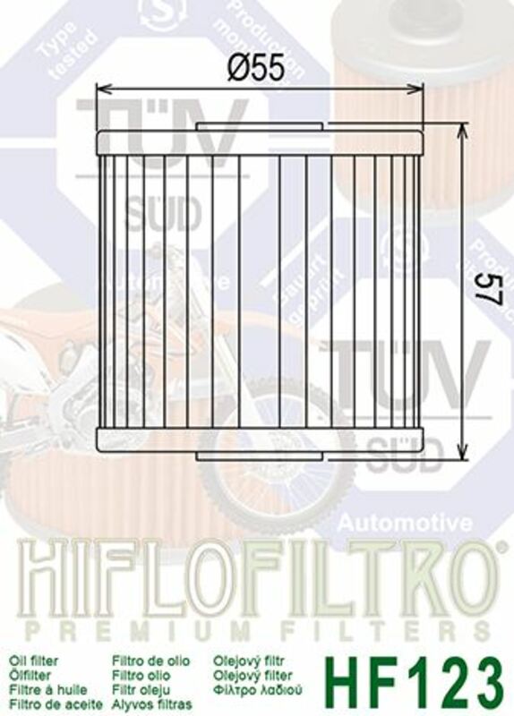 Hiflofiltro Oljefilter - HF123 Figur 4
