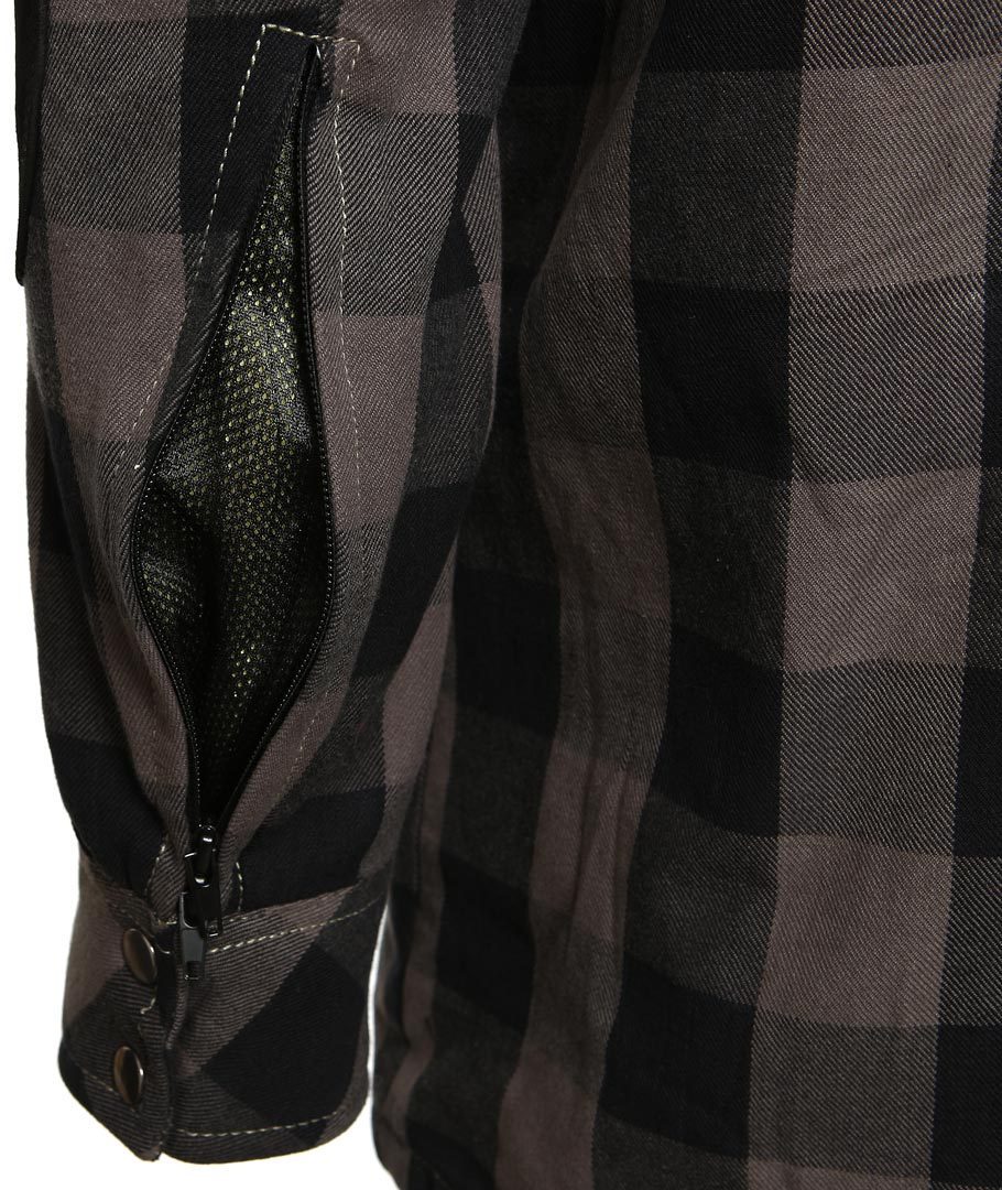 Bores Lumberjack Premium Camicia da moto grigio/nero M Figura 8