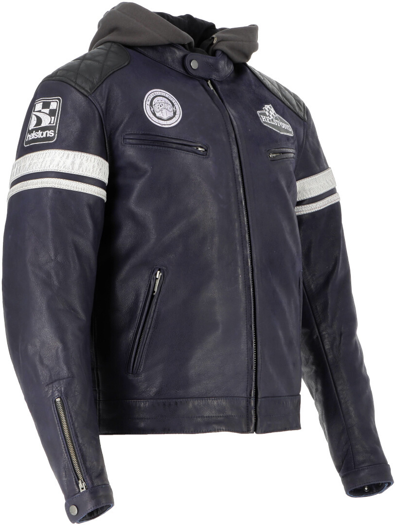 Helstons Riposte Motorcycle Leather Jacket dark blue 3XL Figure 3