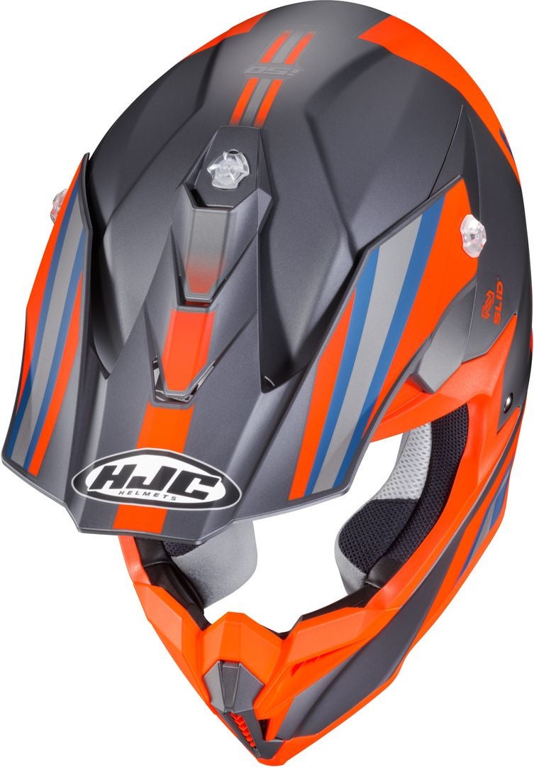 HJC i50 Flux Capacete de Motocross cinza/laranja XL (61/62) Figura 3