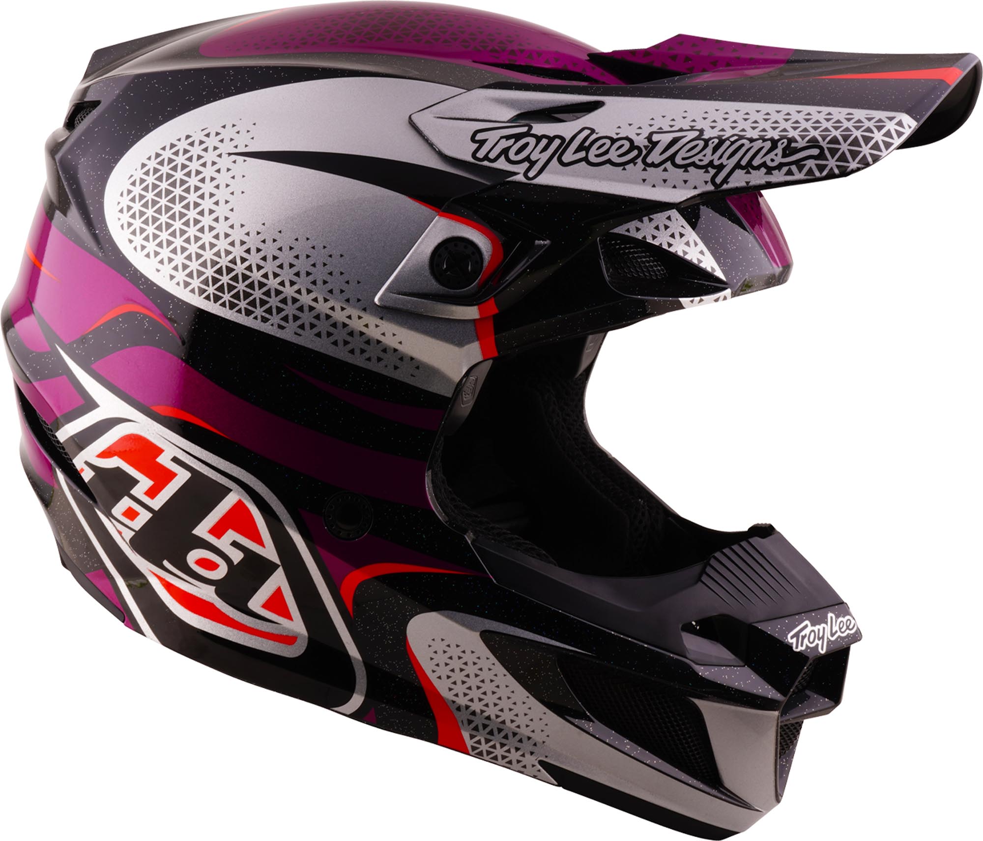 Troy Lee Designs SE5 Polycarbonate MIPS Aura Motocrosshjelm violet/sort XL (60/61) Figur 2