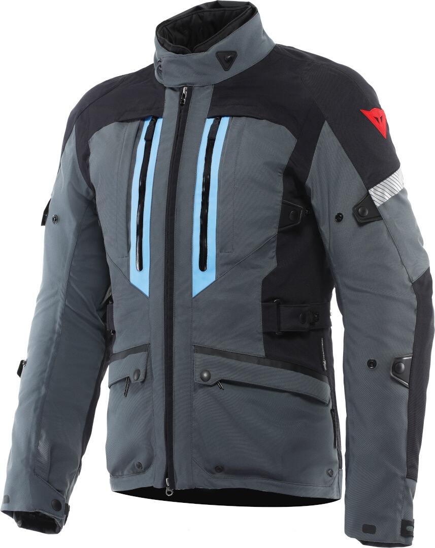 Dainese Mangen Absoluteshell Pro 2.0 waterproof Motorcycle Textile Jacket grey/black/blue 54 Figure 1