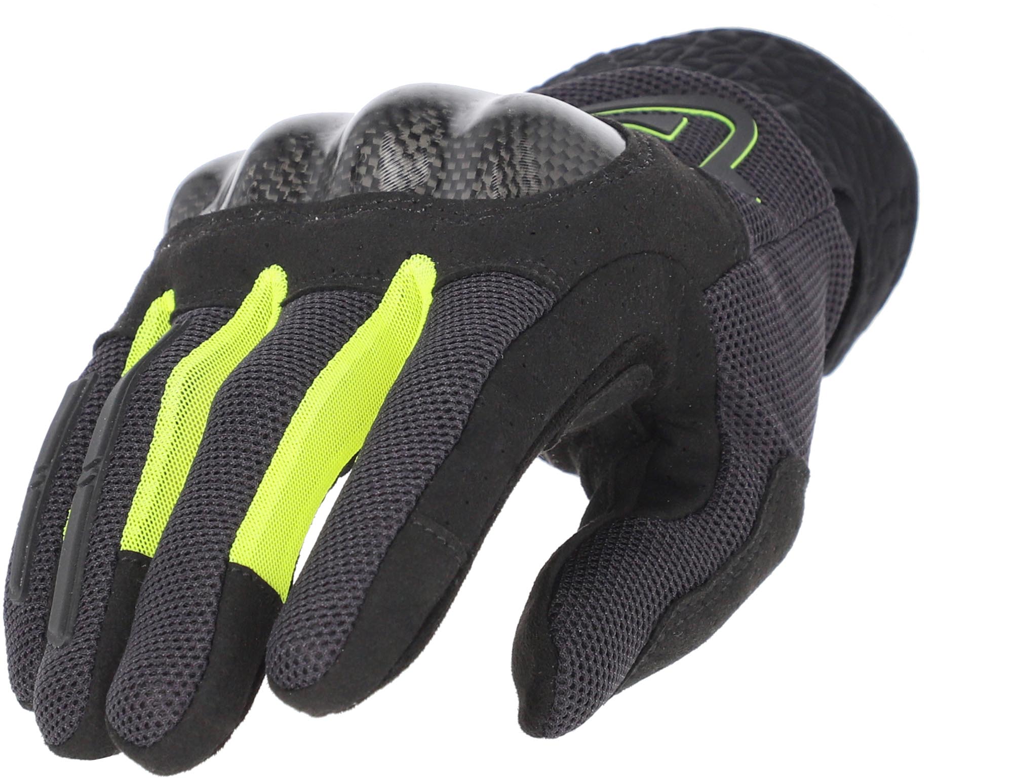 Acerbis Ramsey My Vented Pro Mesh Motorrad Handschuhe schwarz/gelb M Abbildung 1