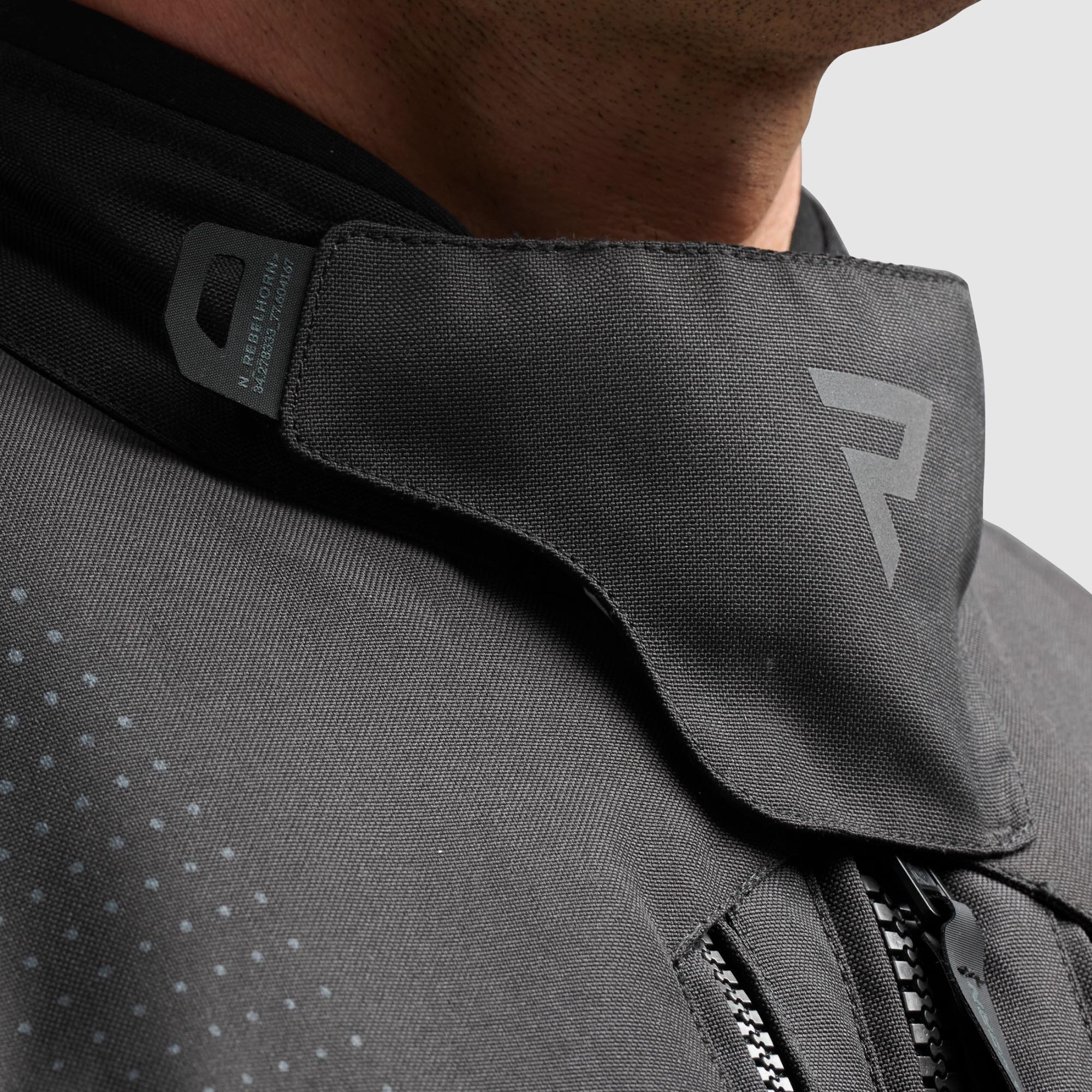 Side view of Rebelhorn Hiker 4 waterproof Motorcycle Textile Jacket