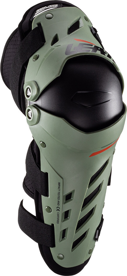 Leatt Dual Axis Knä- och shinskydd Grön S/M Figur 2