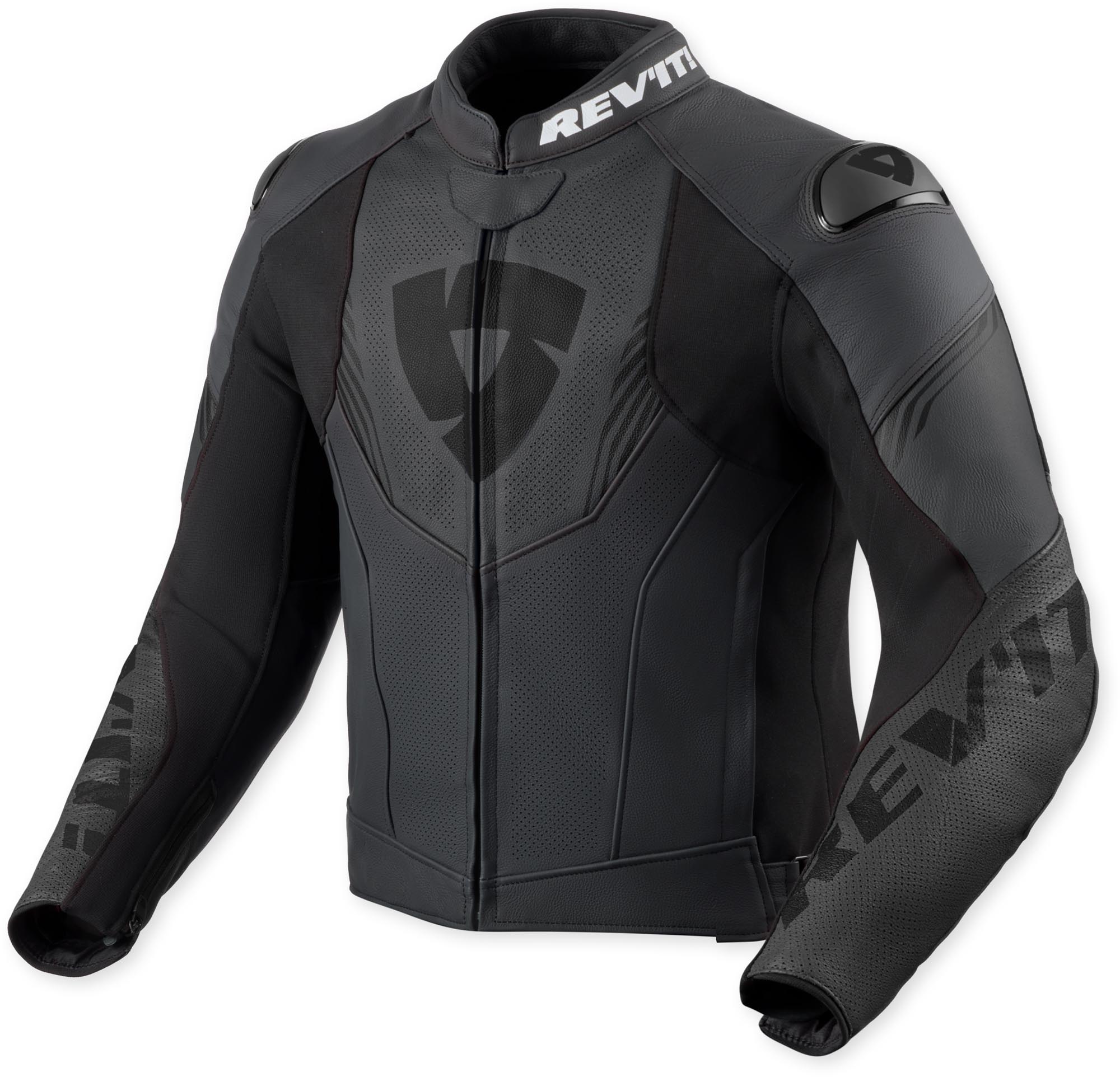 Revit Argon 3 perforierte Motorrad Lederjacke schwarz/anthrazit 54 Abbildung 1