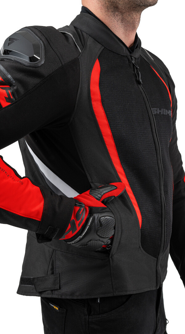 SHIMA Mesh Pro 2.0 Motorcycle Textile Jacket black/red/white M Figure 5