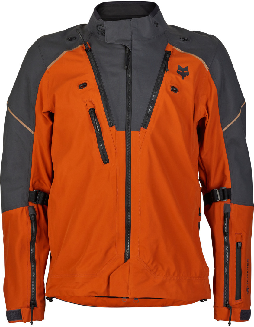 FOX Defend GORE-TEX ADV Motorcycle Textile Jacket orange/grey 3XL Figure 1