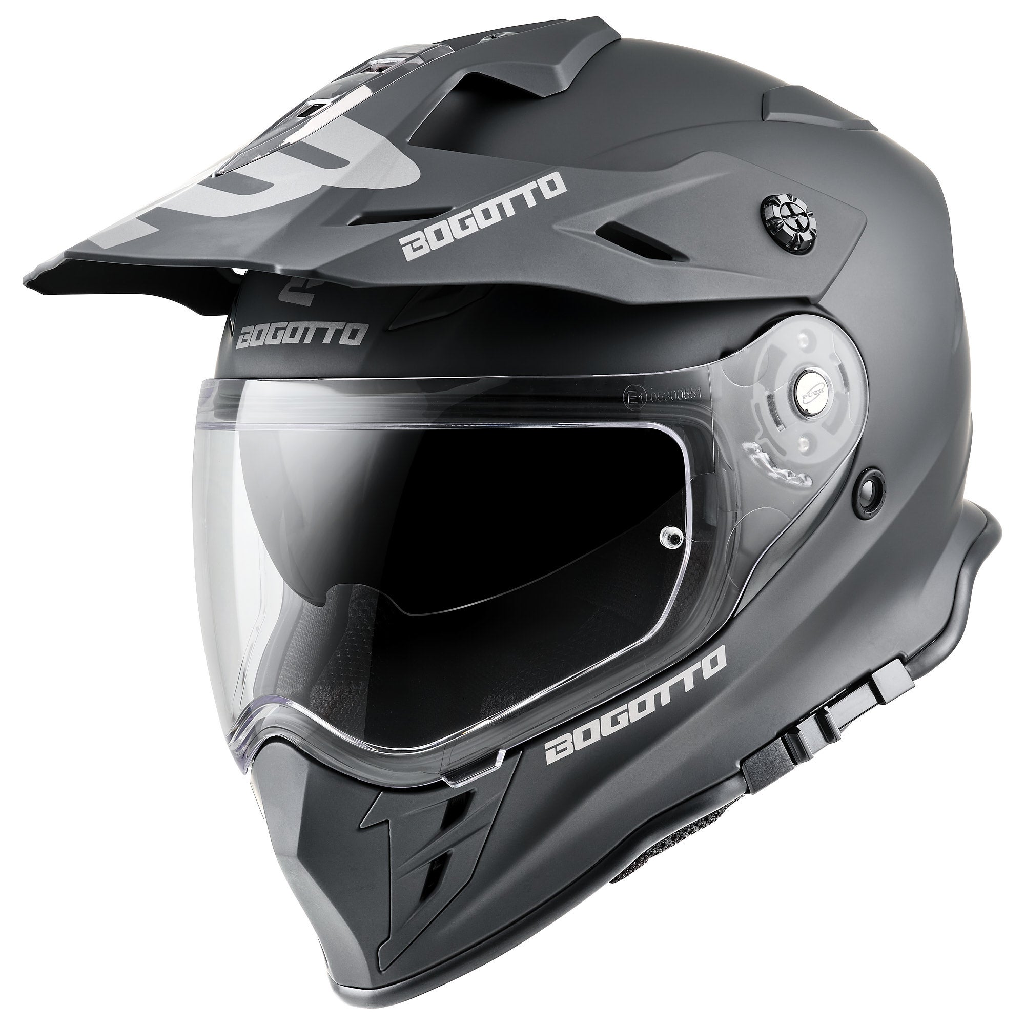 Bogotto H331 Enduro-hjelm Black Matt XS (53/54) Figur 2
