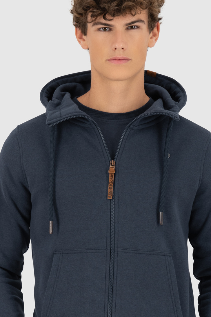 Alife And Kickin TrasherAK A Zip Hoodie Hanorac cu fermoar albastru închis S Figura 5
