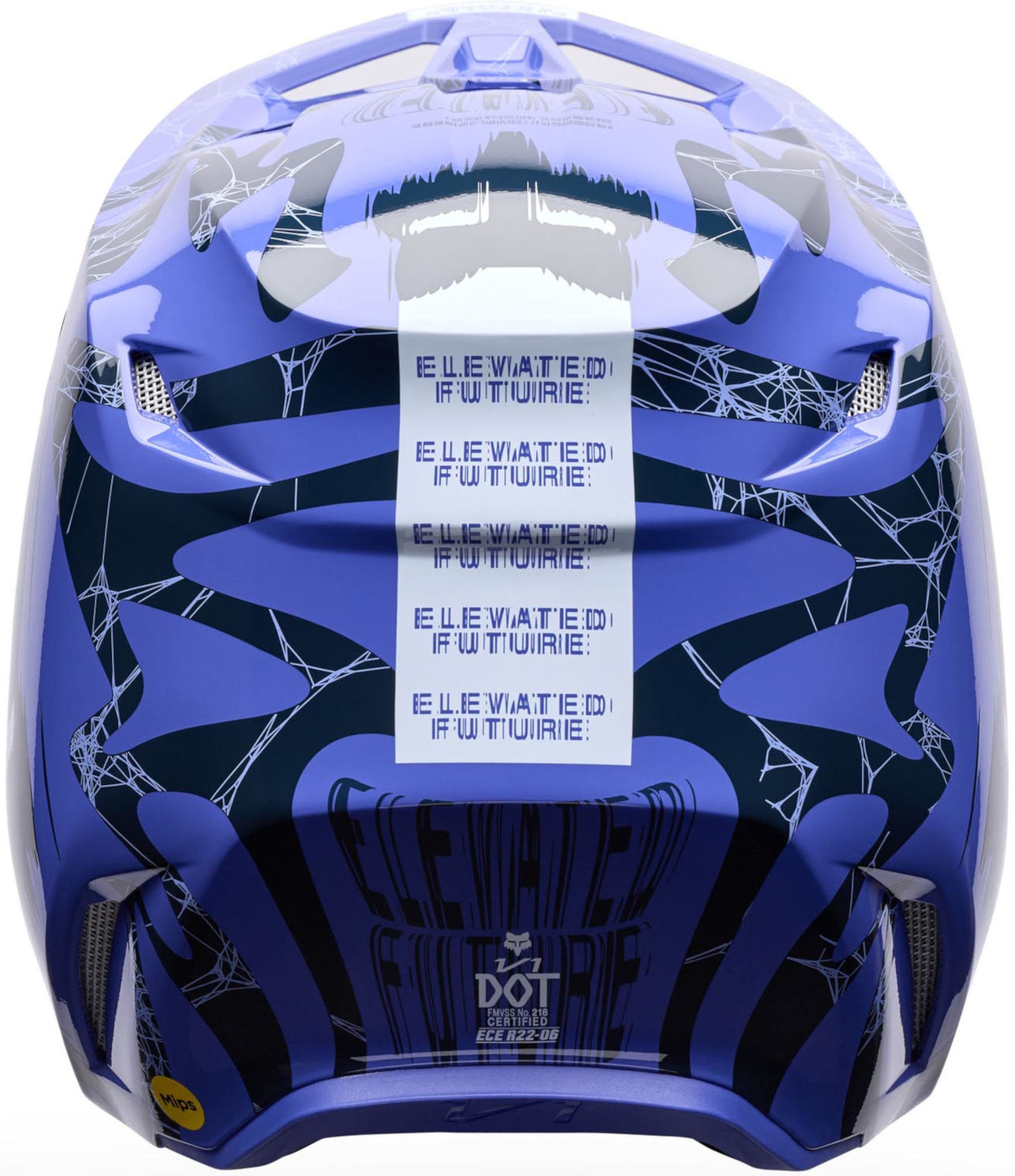 FOX V1 Diffuse Special Edition Młodzieżowy kask motocrossowy Fioletowo/ YL Rysunek 4