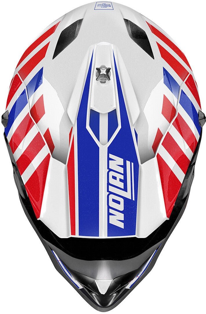 Nolan N53 Cliffjumper Motocross Helmet white/red/blue L (60) Figure 2