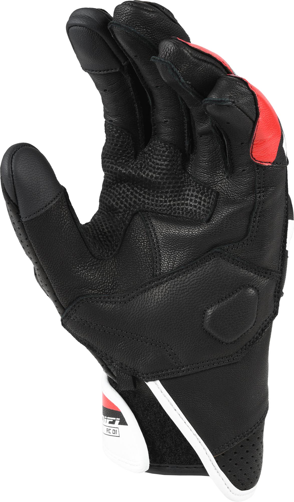 DIFI Nitro Motorsykkelhansker svart/hvit/rød XL Figur 2