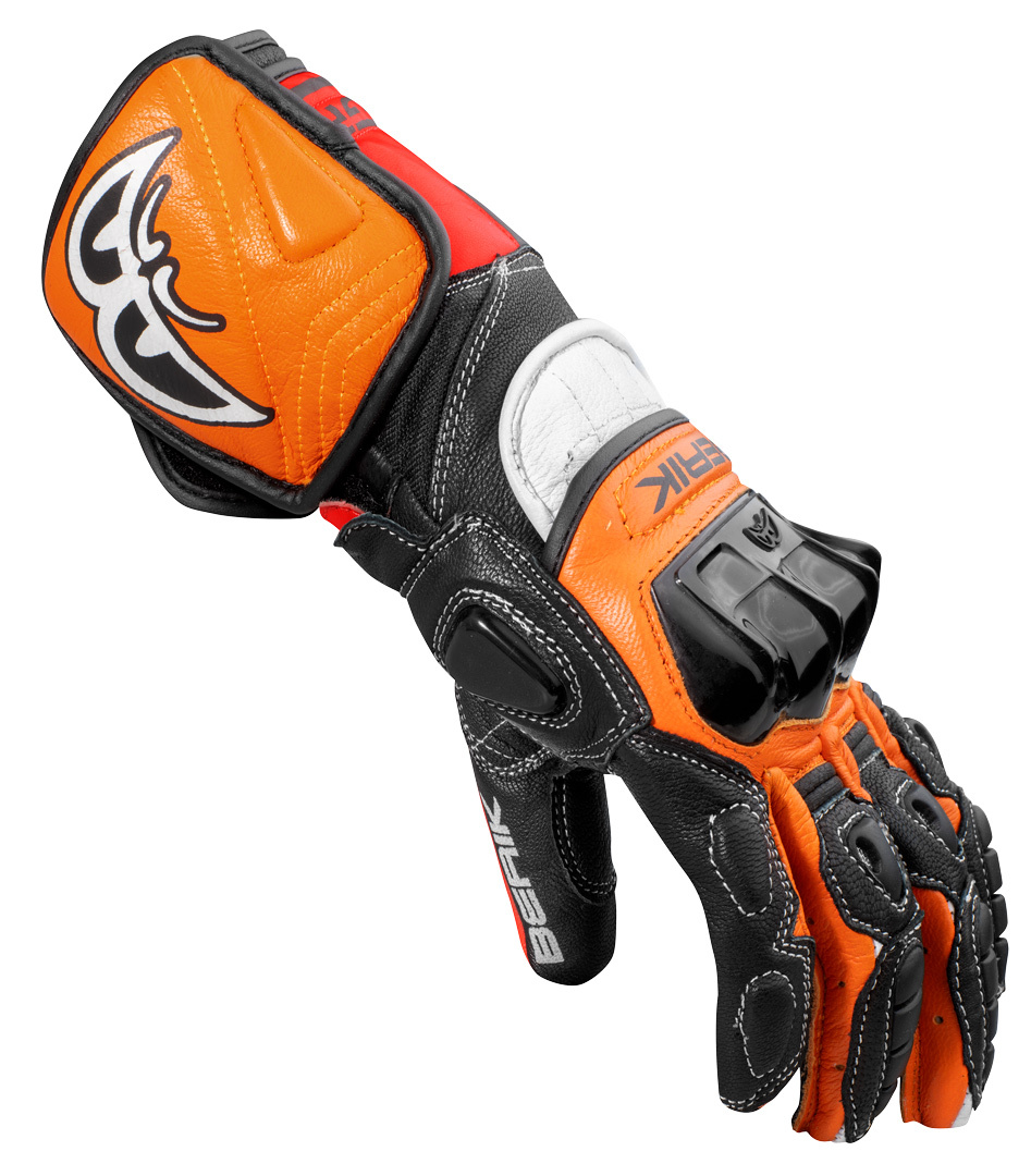 Berik Track Pro Motorcykelhandsker sort/orange M Figur 3