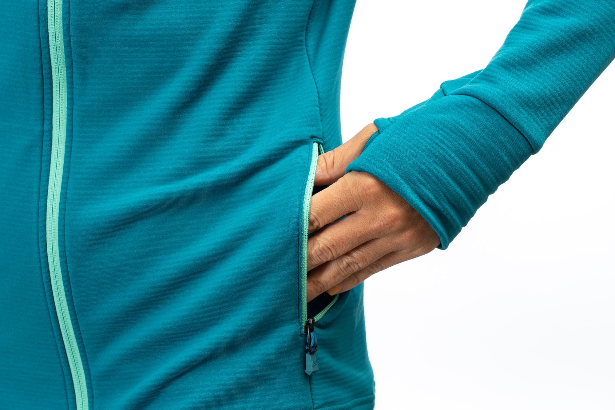 Klim Halo Sweat à capuche zippé pour dames turquoise L Figure 5