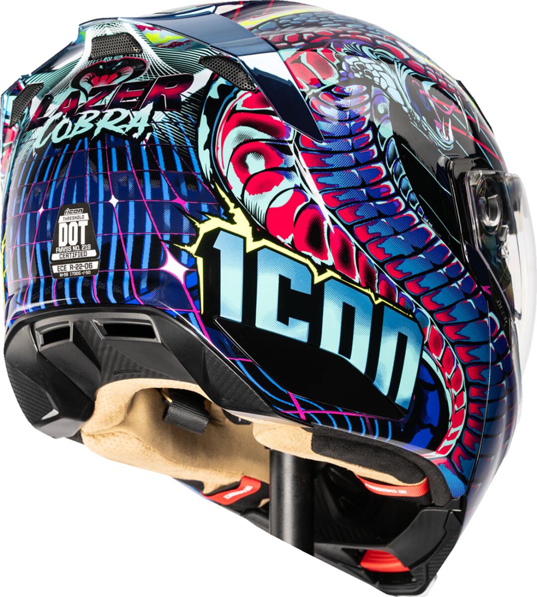 Icon Threshold Lazer Cobra Capacete M Figura 3
