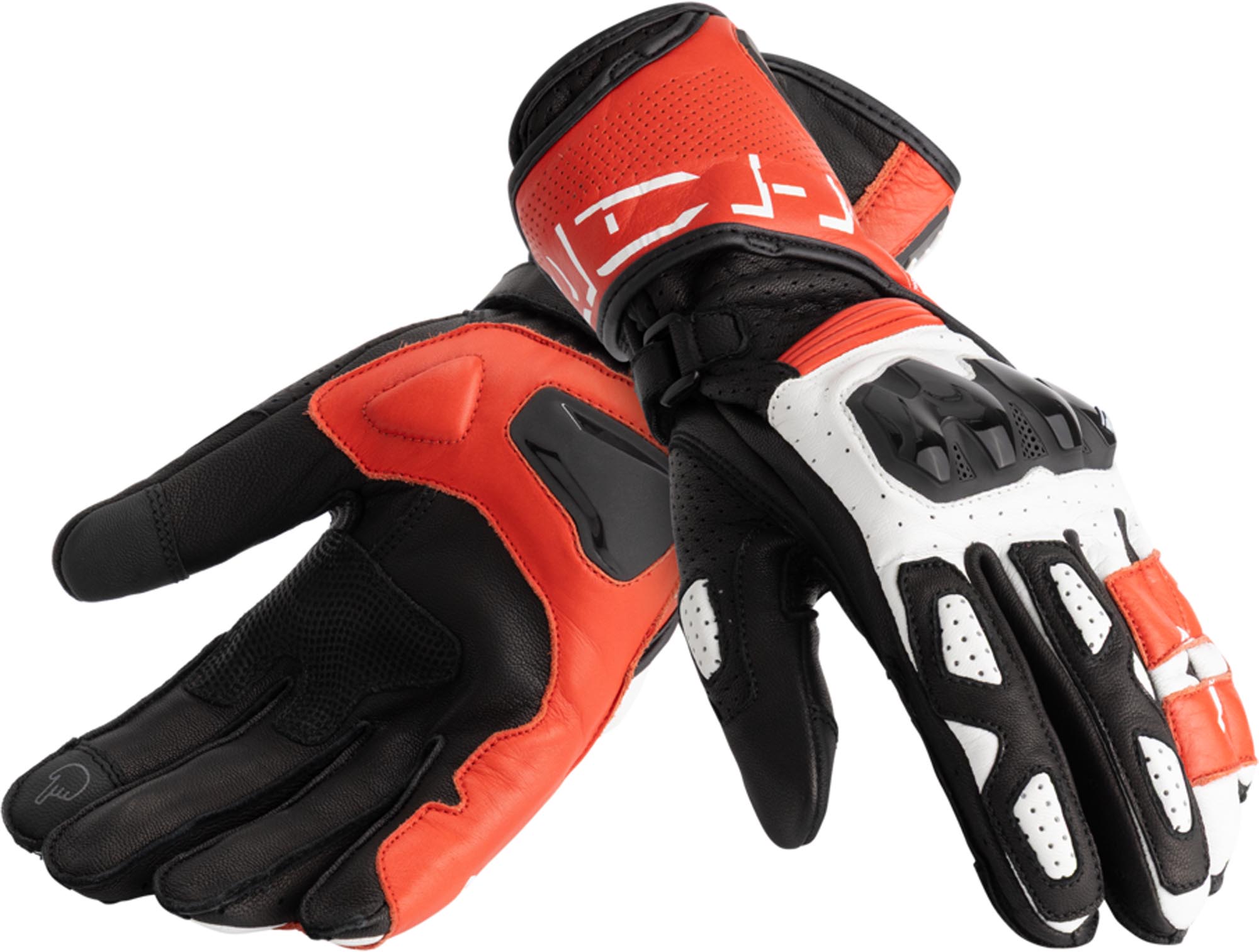 Richa RS-86 Motorcykelhandsker sort/rød L Figur 1
