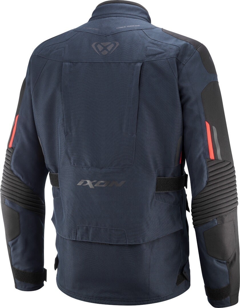 Ixon Midgard Waterproof Motorcycle Textile Jacket navy blue/red 4XL Figure 2
