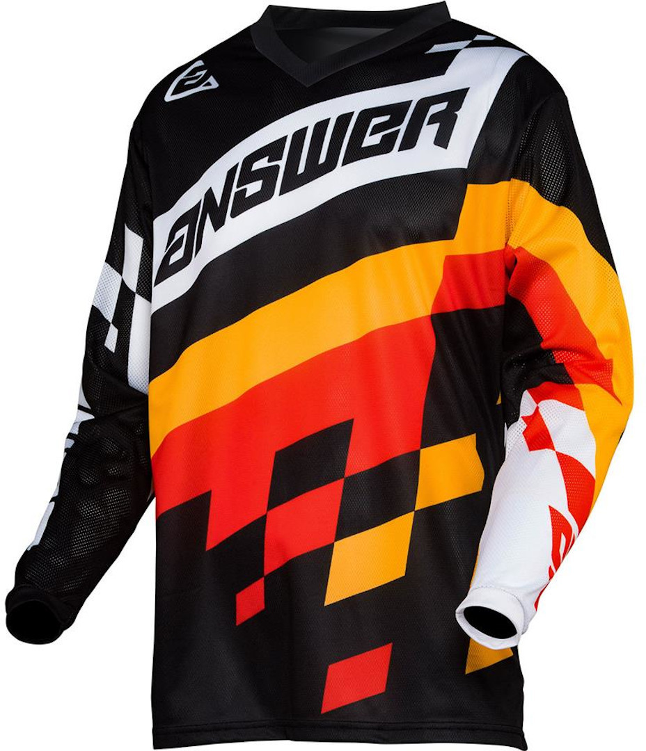 Answer Arkon Korza Motocross Jersey negro/rojo/amarillo XXL Figura 1