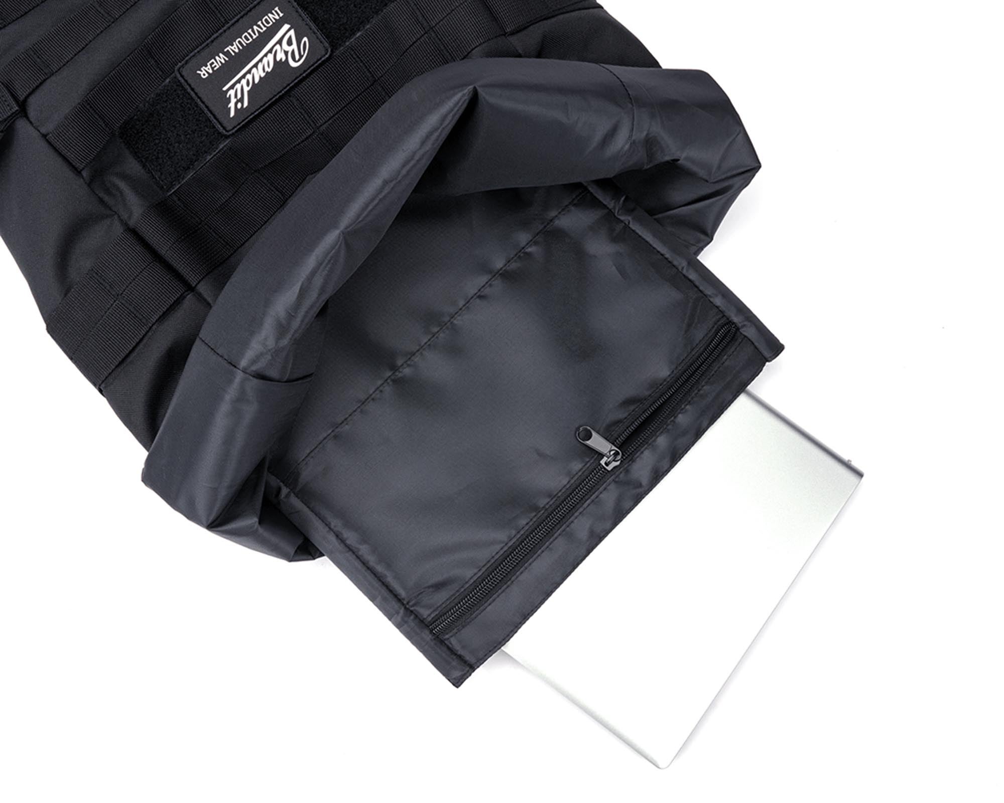 Brandit Cooper Roll Top Sac à dos noir Figure 8