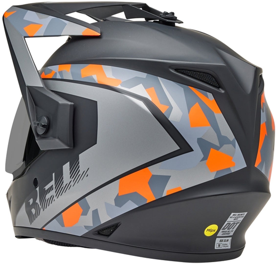 Bell MX-9 Adventure MIPS Enduro Helm grau/orange XL (60/61) Abbildung 6