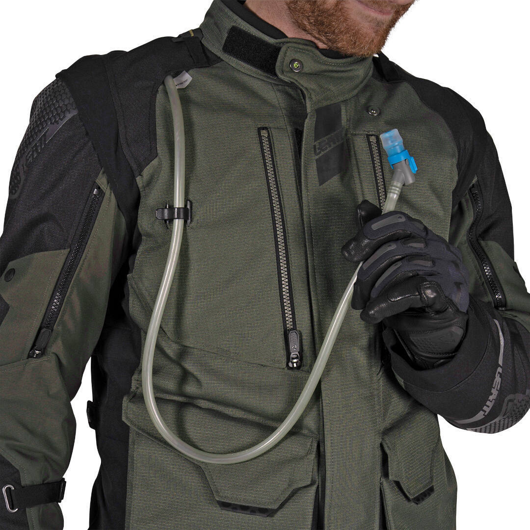 Leatt ADV Multitour 5.5 waterproof Motorcycle Textile Jacket black/olive L Figure 6