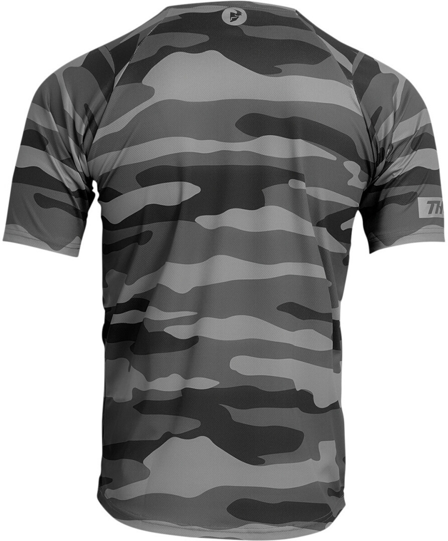 Thor Assist Camo Shortsleeve Cykeltrøje grå L Figur 2