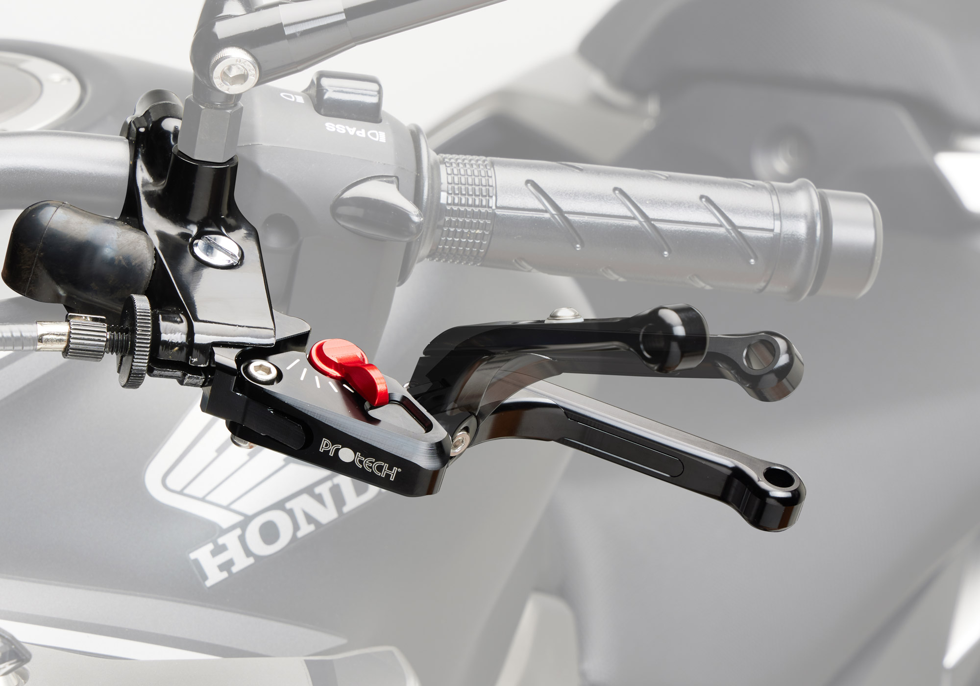 PROTECH brake lever Race 6061-T6-Aluminium black anodized / adjuster red black/red Figure 3