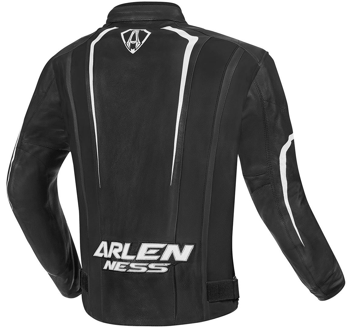 Arlen Ness Motegi オートバイ Leatherjacket 黒/白 54 図2
