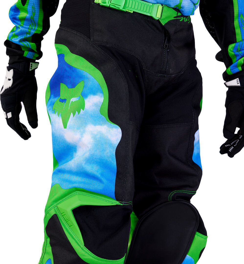 FOX 180 Atlas Pantaloni de motocross pentru tineret Negru/Verde 22 Figura 6