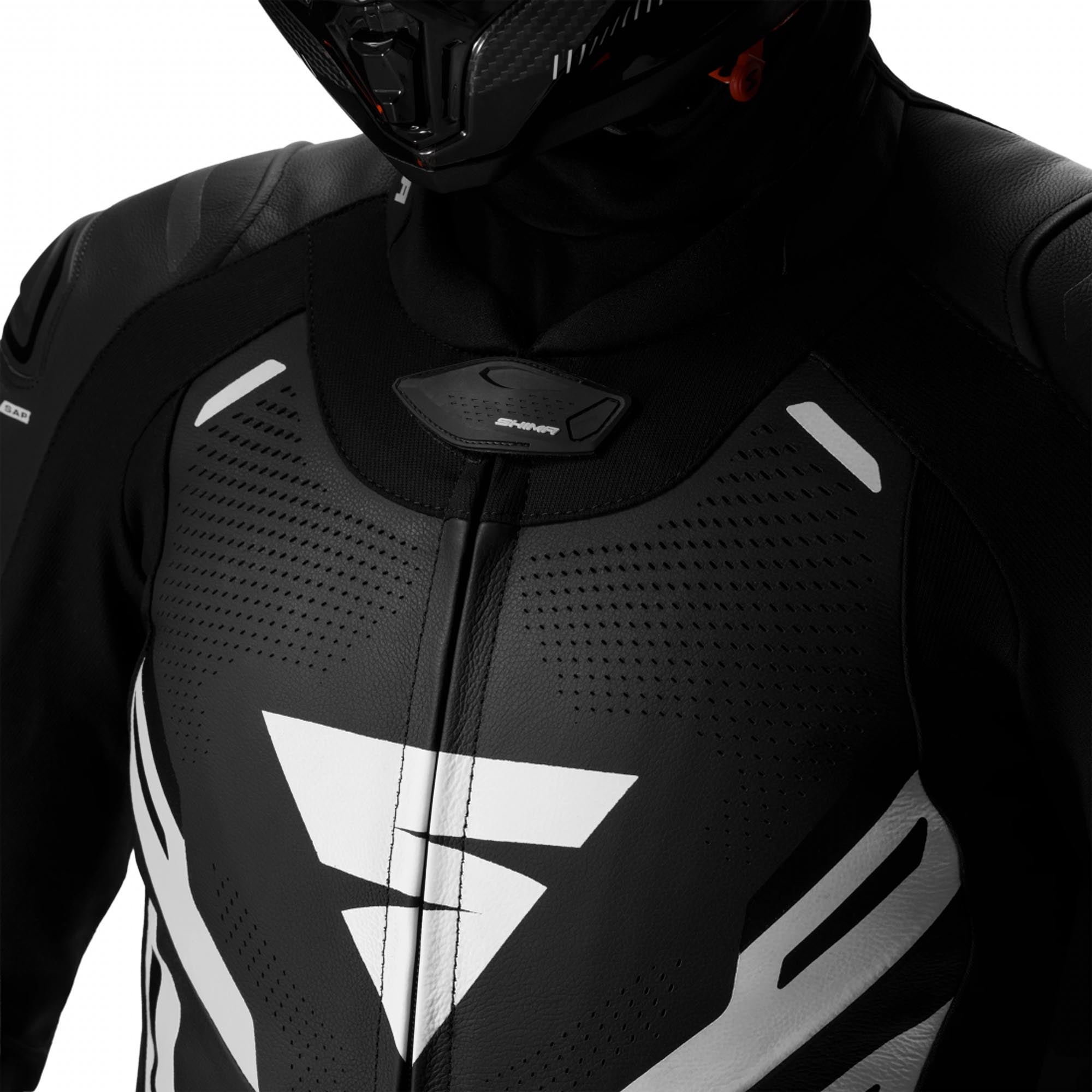 SHIMA Mission RS One Piece Motorcycle Leather Suit black/white 46 Figure 11