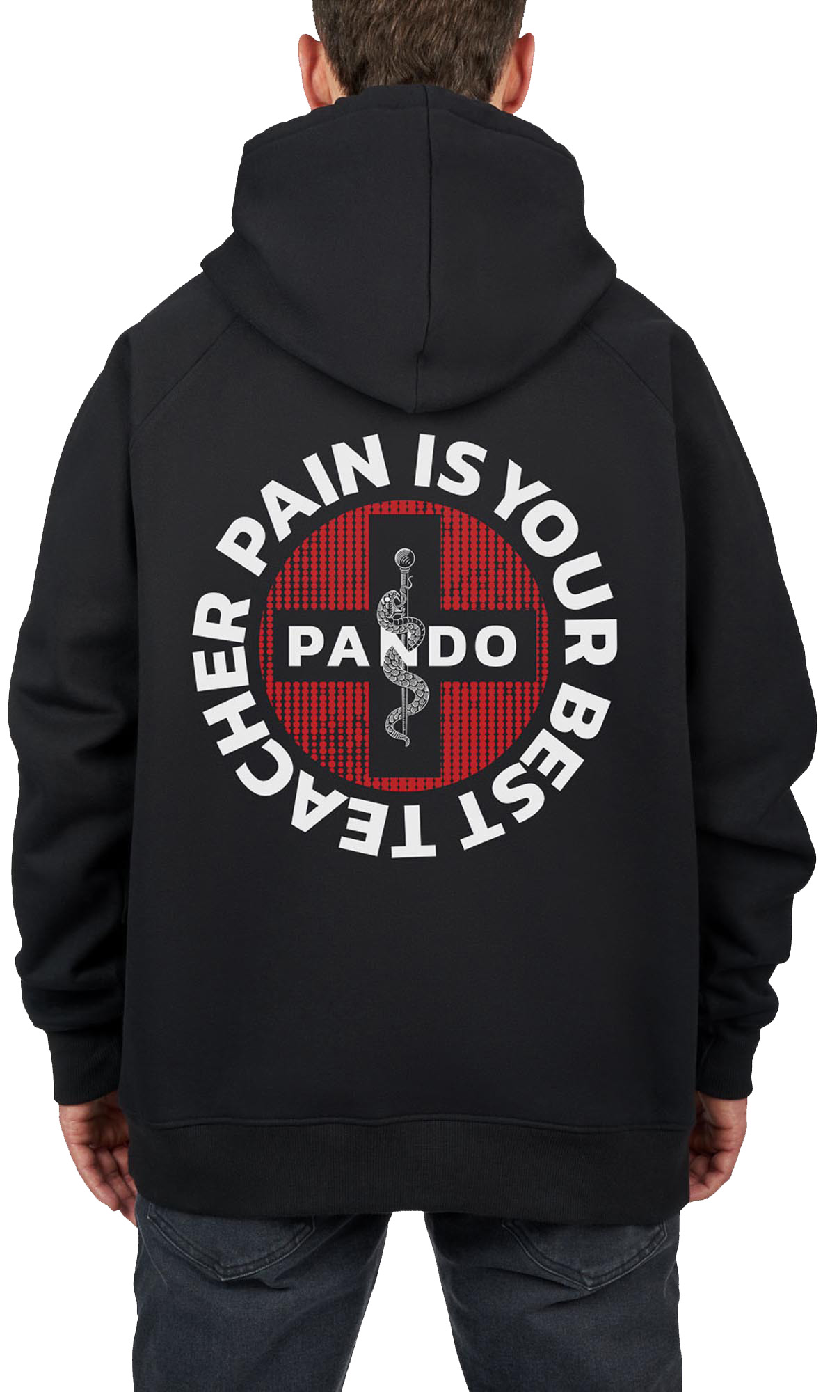 Pando Moto Max Pain Cappuccio con cappuccio L Figura 4