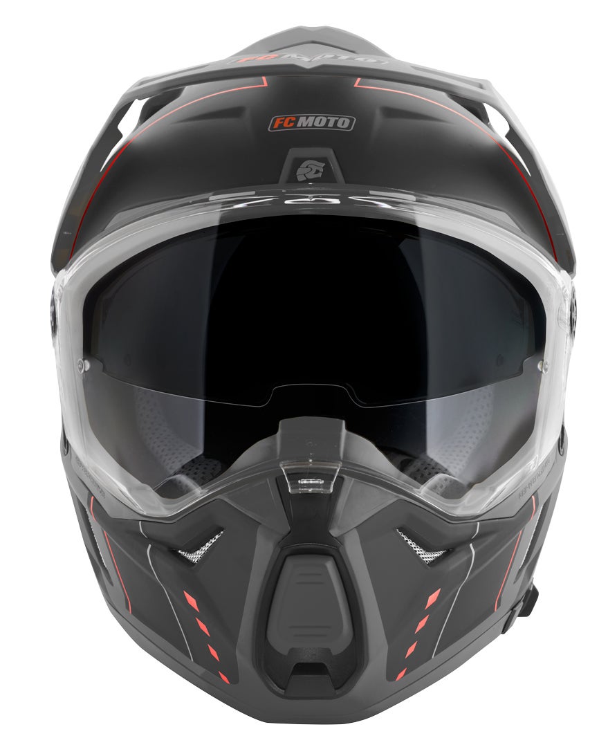 FC-Moto Merkur Pro Air Enduro hjelm sort/grå M Figur 6