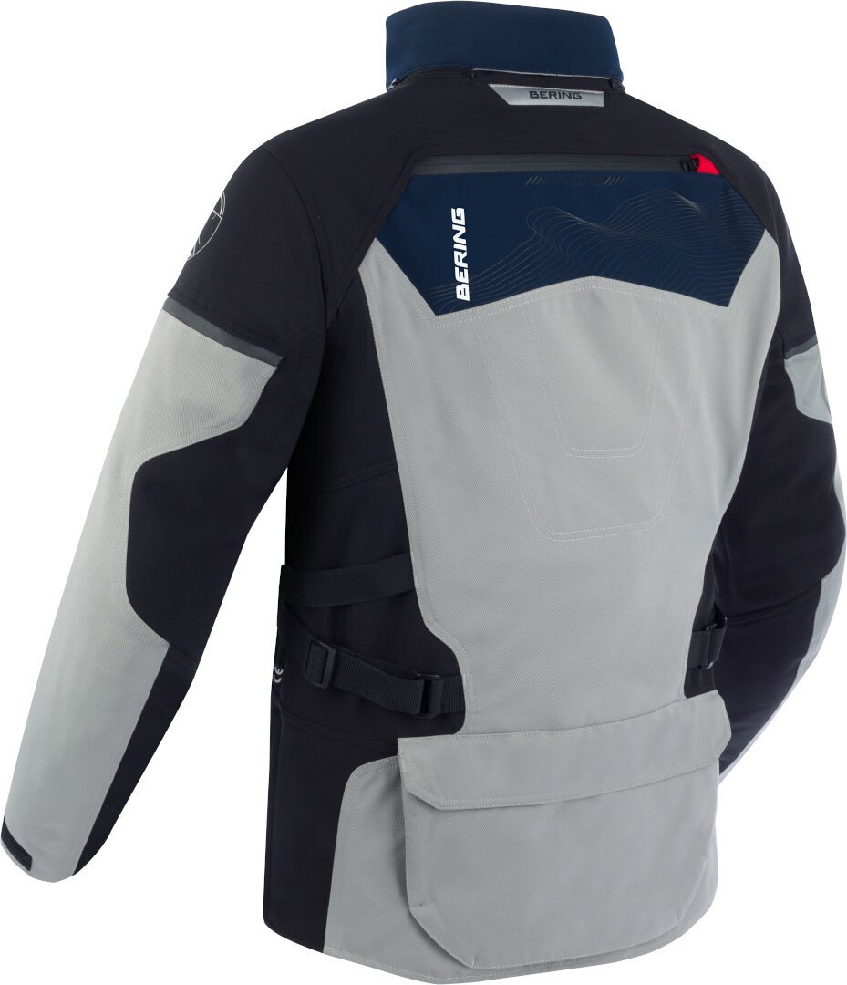 Bering Freeway waterproof Motorcycle Textile Jacket grey/blue 3XL Figure 2