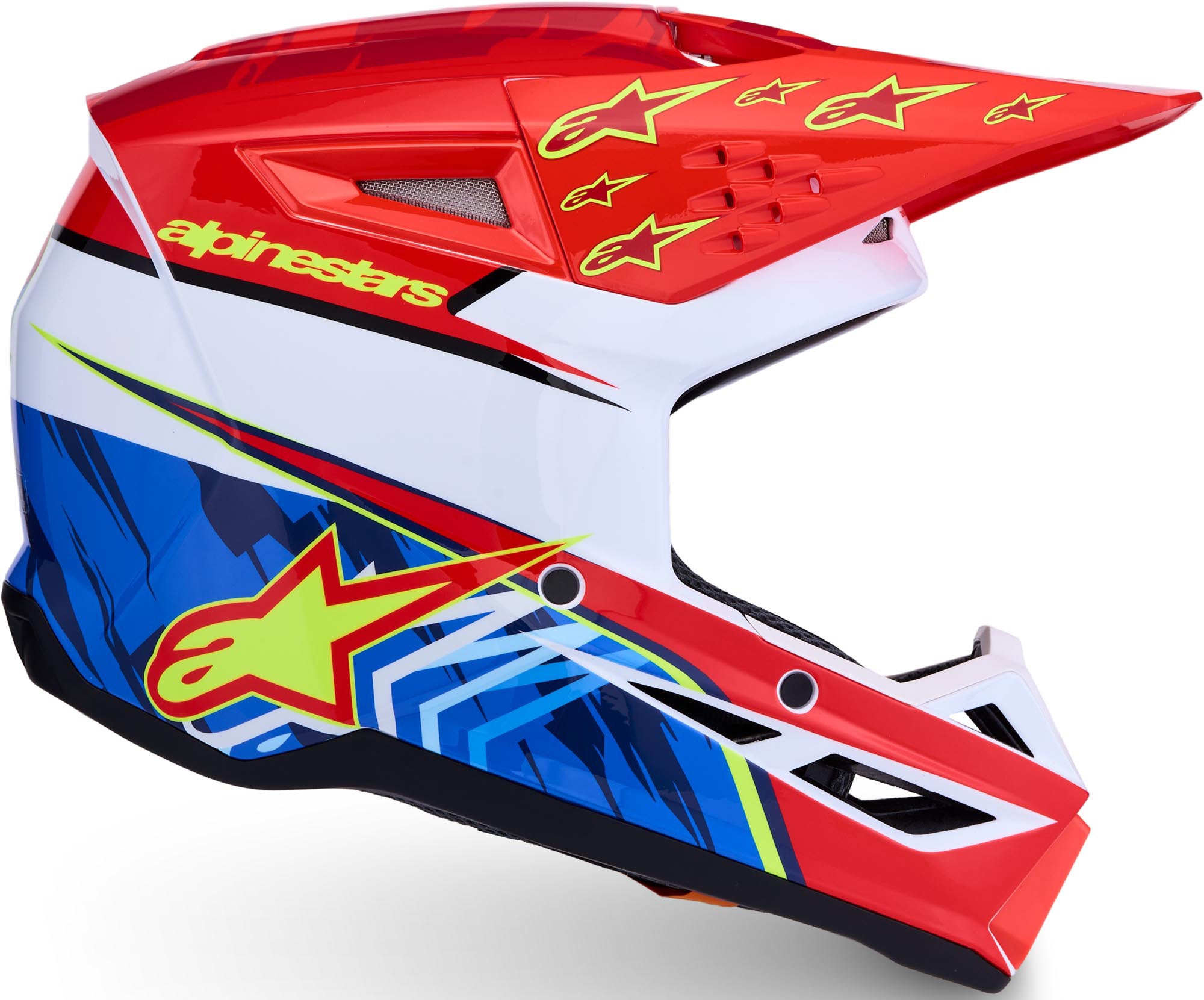 Alpinestars S-M3 Falcon Jeugd motocrosshelm rood/wit/blauw J/M (50/51) Figuur 5